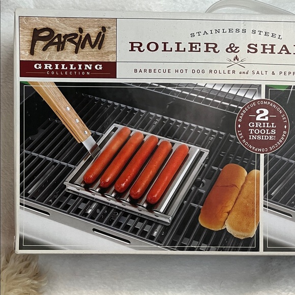 Stainless Steel Roller & Shaker Set - Silver NIP - Picture 5 of 6